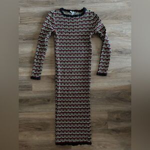 ASOS Multicolor Patterned Knit Dress